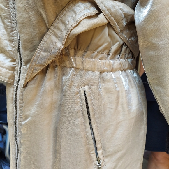 Rothschild Girl's Champagne Gold Puffer Jacket L - Picture 10 of 16